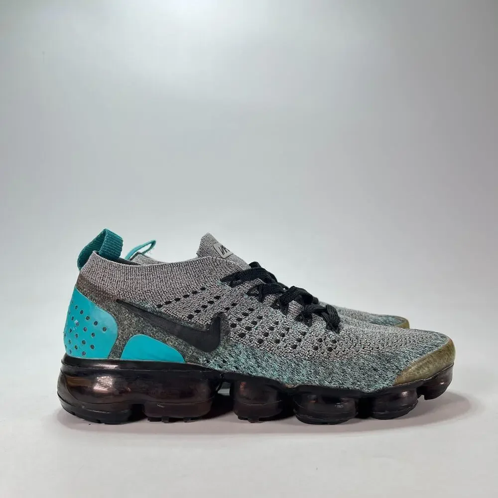 Nike Air VaporMax Flyknit 2 Dusty Cactus Hyper Jade Running Shoes Women's Sz 6.5